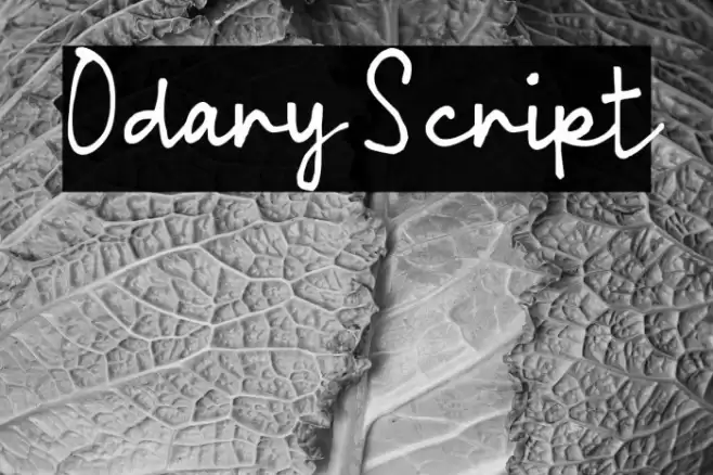 Odary Script خط examples