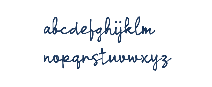 Odary Script Lowercase