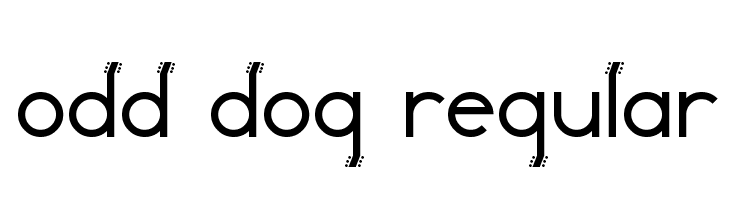 Odd Dog Regular  Скачать бесплатные шрифты