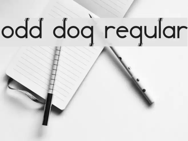Odd Dog Regular Font examples