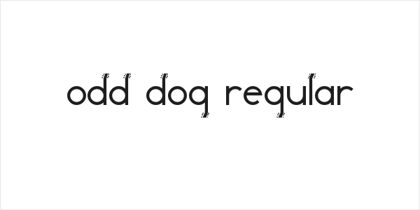 Odd Dog Regular Logo