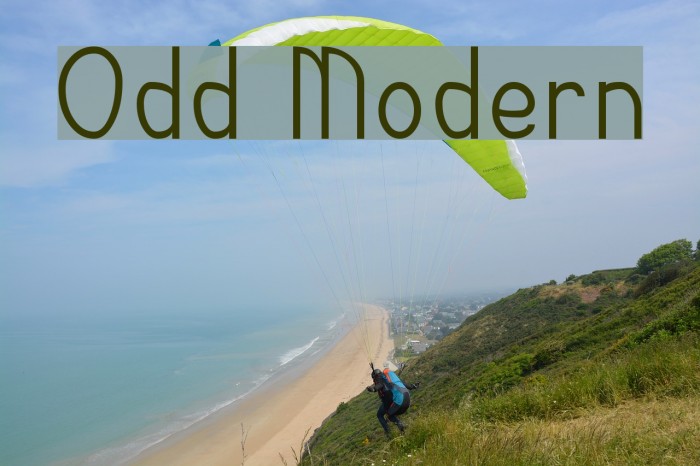 Odd Modern Font examples