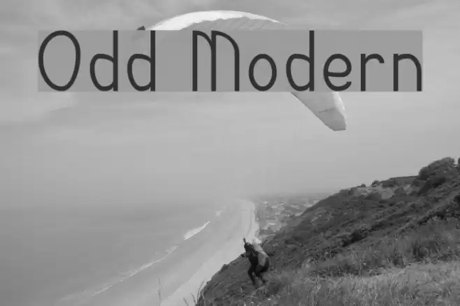 Odd Modern フォント examples