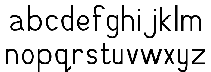 Odd Modern Font LOWERCASE