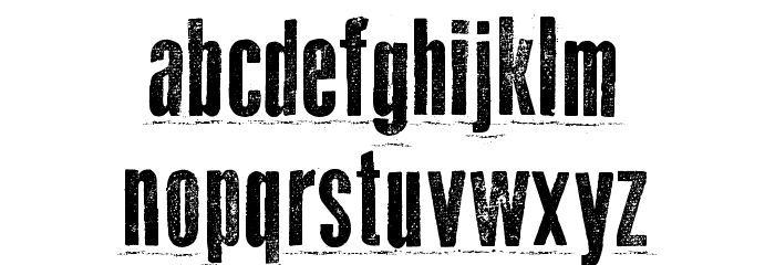 Odd Press Font LOWERCASE