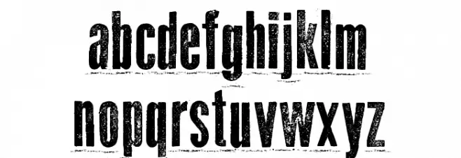 Odd Press Font LOWERCASE
