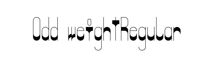 Odd weightRegular  नि: शुल्क फ़ॉन्ट्स डाउनलोड