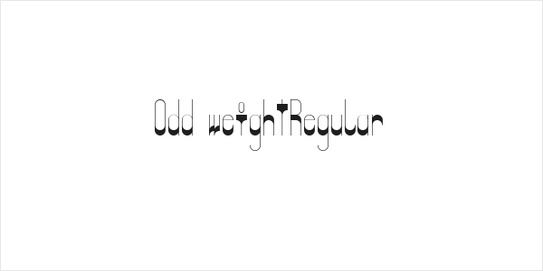 Odd weightRegular Logo