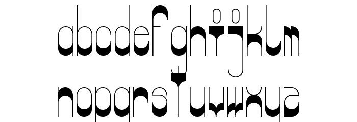 Odd weightRegular Font LOWERCASE