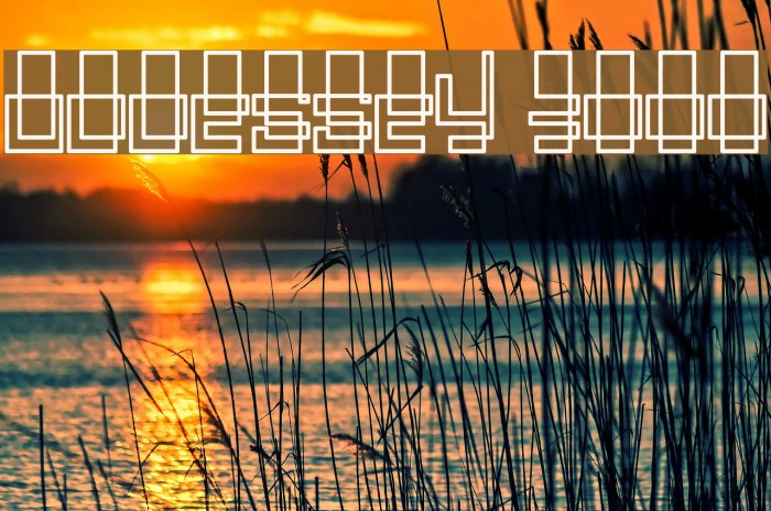 Oddessey 3000 Font examples