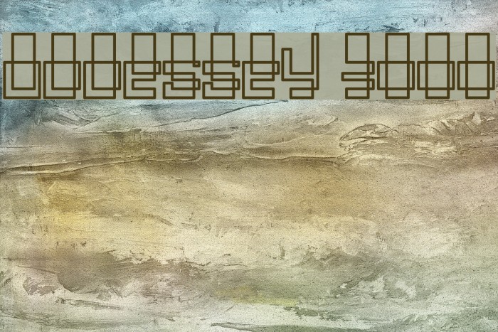 Oddessey 3000 Font examples
