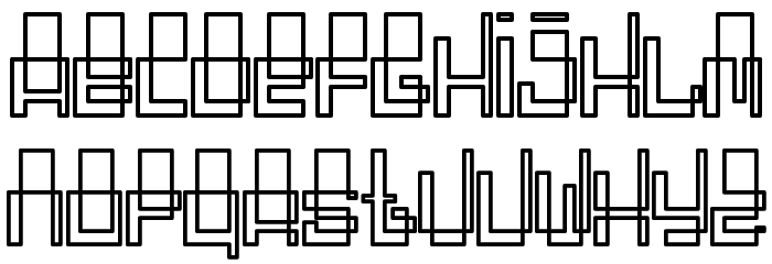 Oddessey 3000 Font LOWERCASE