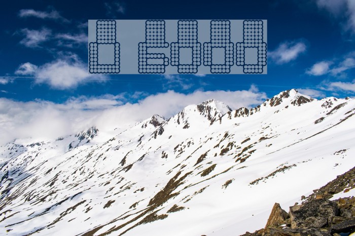 Oddessey 6000 Font examples