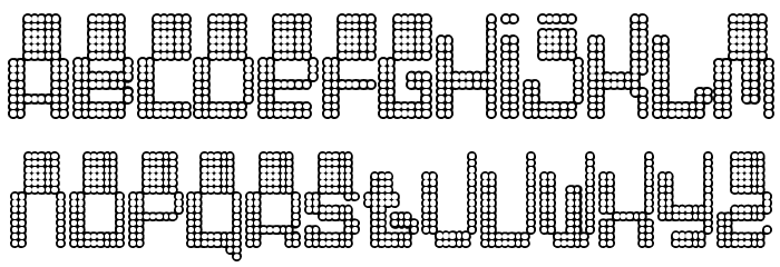 Oddessey 6000 Font LOWERCASE