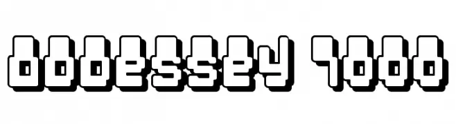 Oddessey 7000  フリーフォントのダウンロード