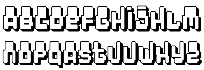Oddessey 7000 Schriftart Kleinbuchstaben