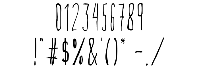 OddityFull Font OTHER CHARS