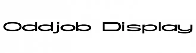 Oddjob Display  Fuentes Gratis Descargar