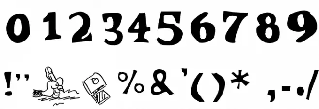 Ode 2 Paste Up Plus Font OTHER CHARS