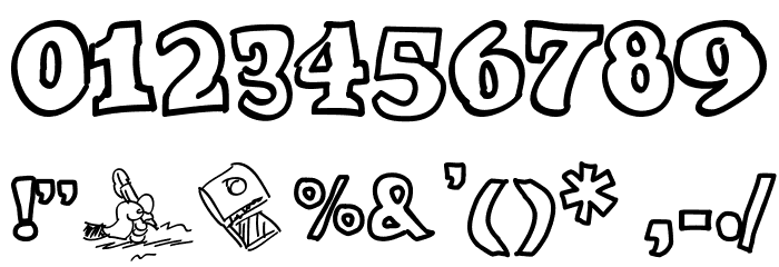 Ode 2 Paste Up Font OTHER CHARS