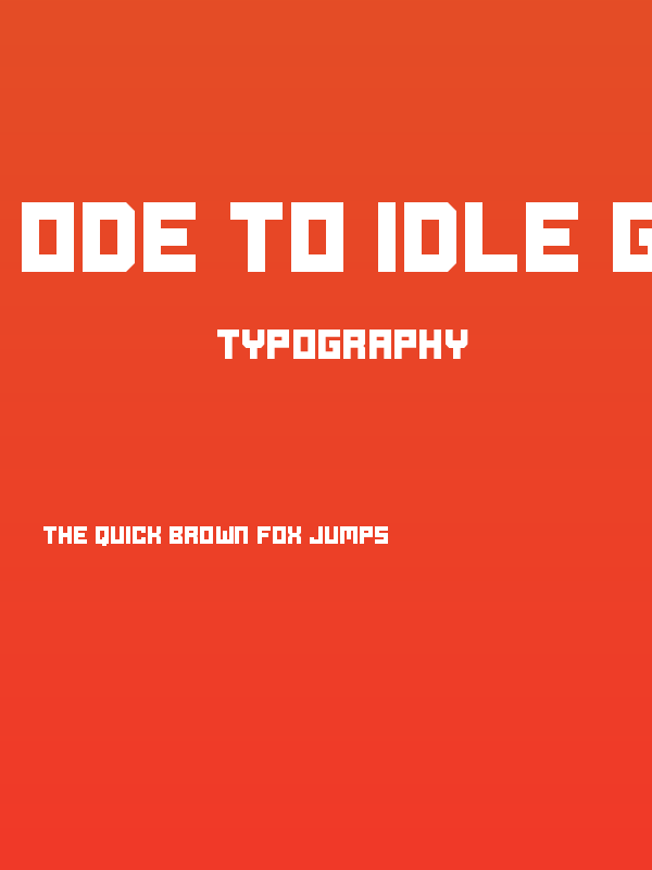 Ode to Idle Gaming Poster