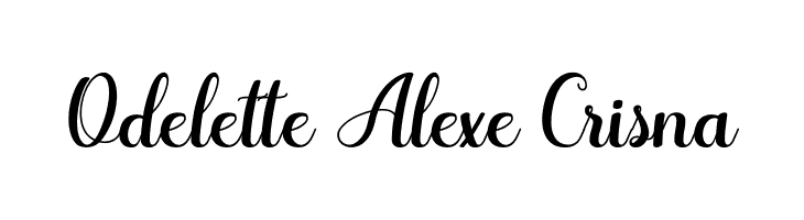 Odelette Alexe Crisna  Descarca Fonturi Gratis