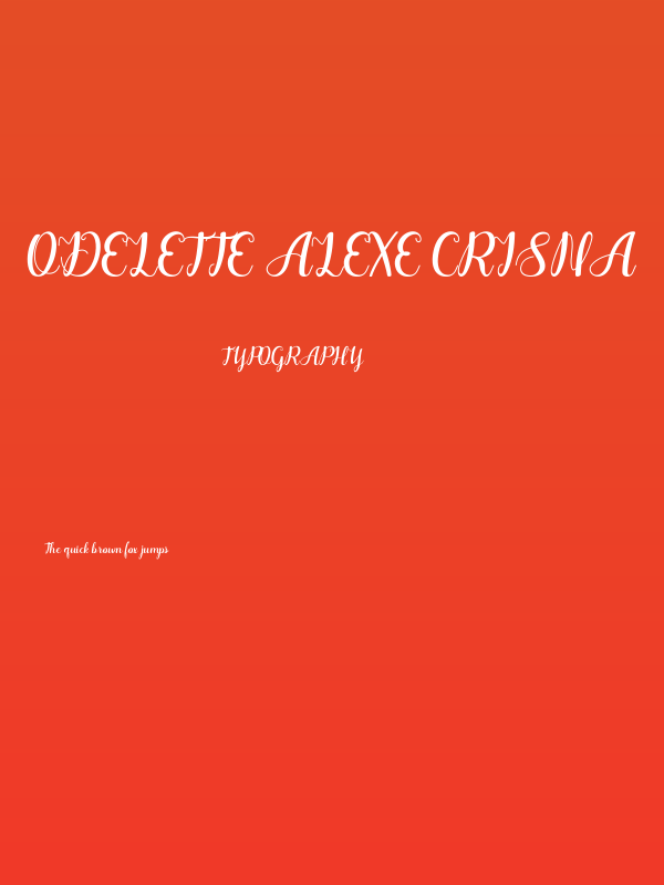 Odelette Alexe Crisna Poster