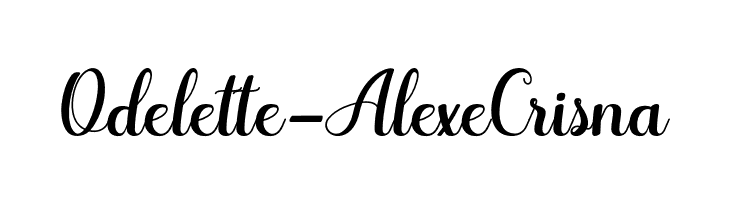 Odelette-AlexeCrisna  Fuentes Gratis Descargar