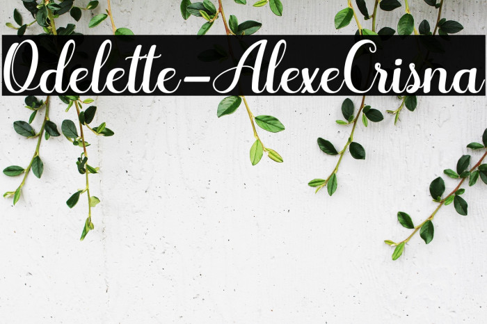 Odelette-AlexeCrisna Example 2