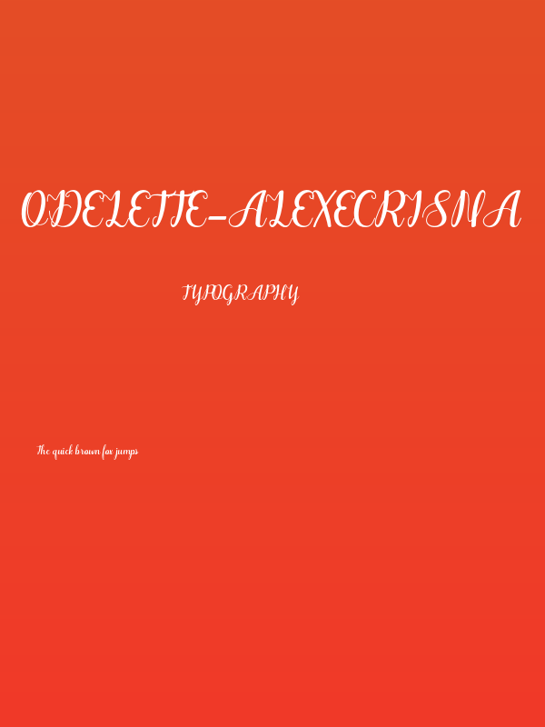 Odelette-AlexeCrisna Poster