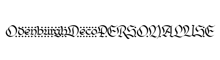 OdenburghDecoPERSONALUSE  Frei Schriftart Herunterladen