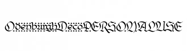 OdenburghDecoPERSONALUSE  フリーフォントのダウンロード