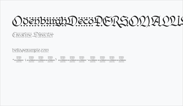 OdenburghDecoPERSONALUSE Business Card