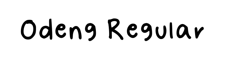 Odeng Regular  नि: शुल्क फ़ॉन्ट्स डाउनलोड