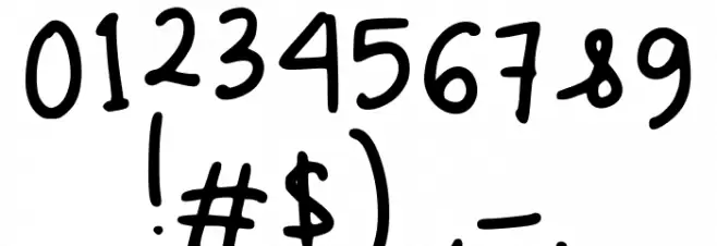 Odeng Regular フォント その他の文字