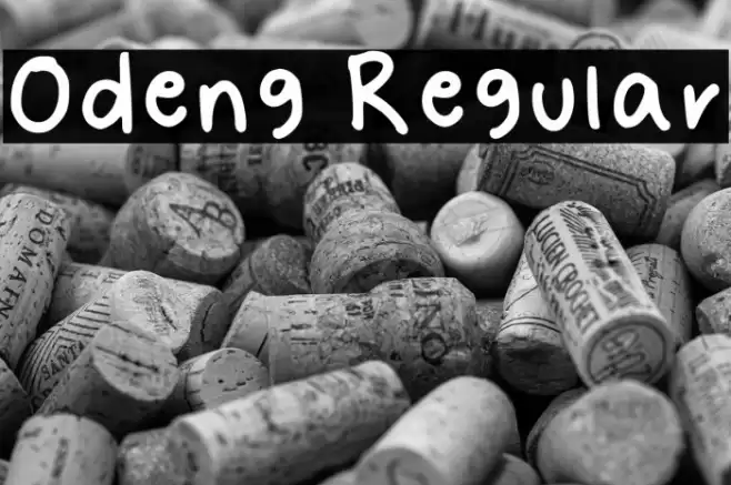 Odeng Regular フォント examples