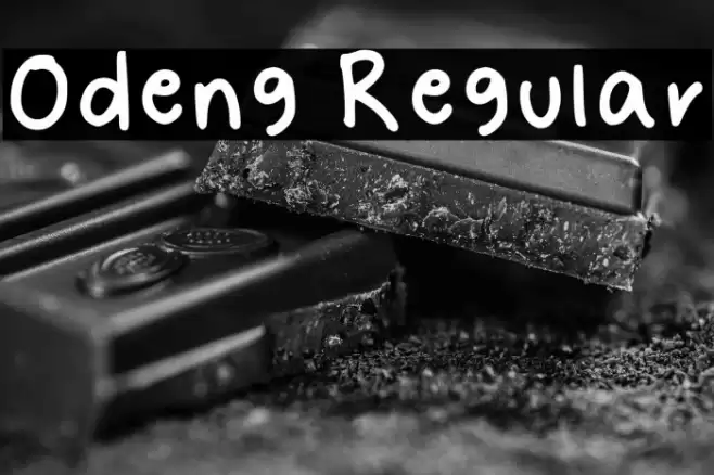Odeng Regular フォント examples