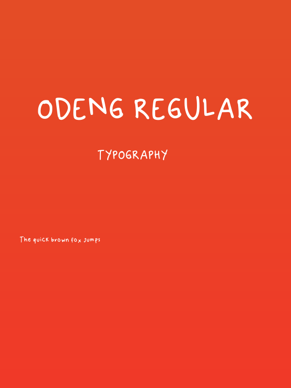 Odeng Regular Poster