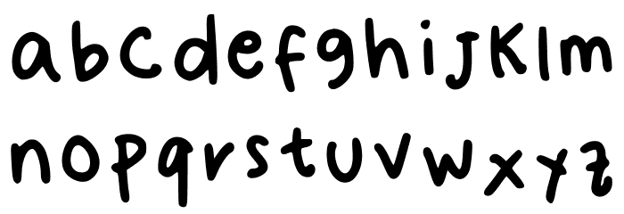 Odeng Regular Font LOWERCASE