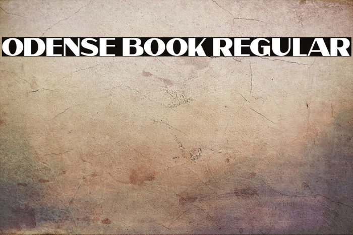 Odense Book Regular Example 2