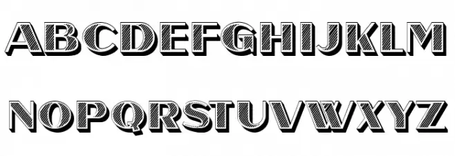 Odense Hollow Regular Шрифта ВЕРХНИЙ