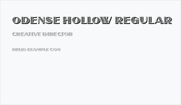 Odense Hollow Regular Business Card