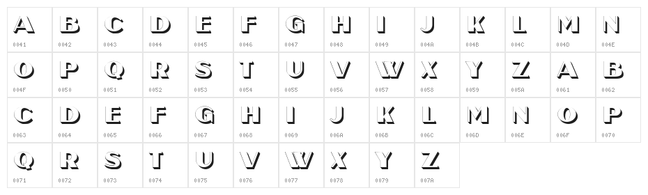 Odense Light Regular Character Map