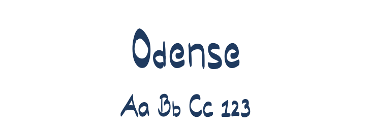 Odense Font Preview