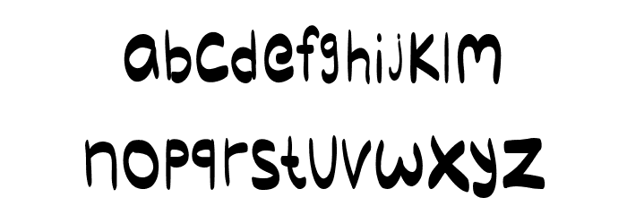 Odense Font LOWERCASE