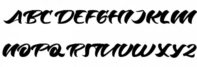 Odenson Regular Schriftart Groß