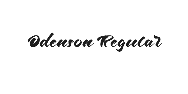 Odenson Regular Logo