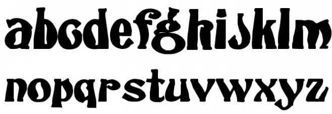 Odeon Demo फ़ॉन्ट लोअरकेस