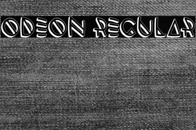 Odeon Regular Font examples