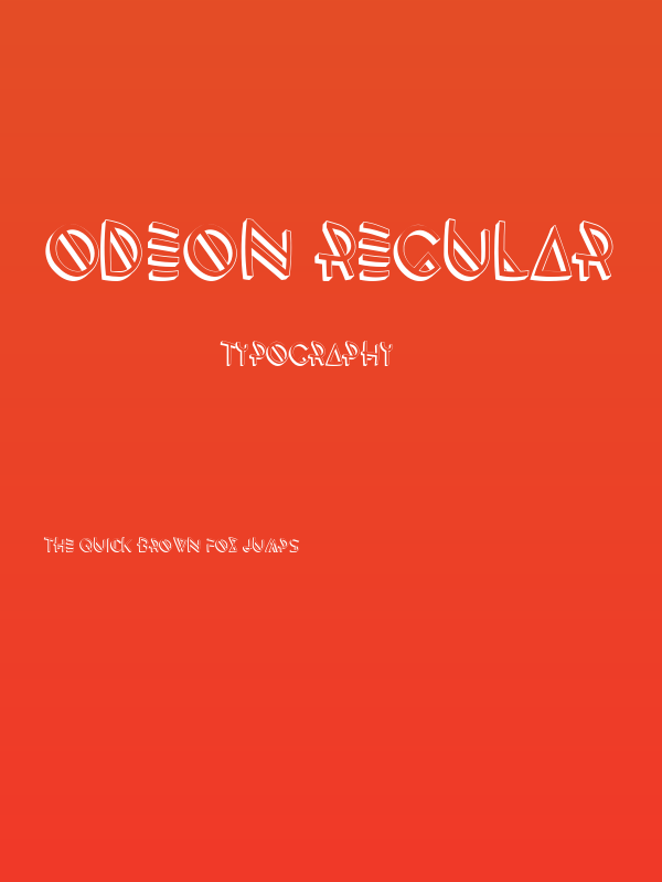 Odeon Regular Poster